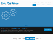 Tablet Screenshot of parmwebdesigns.com